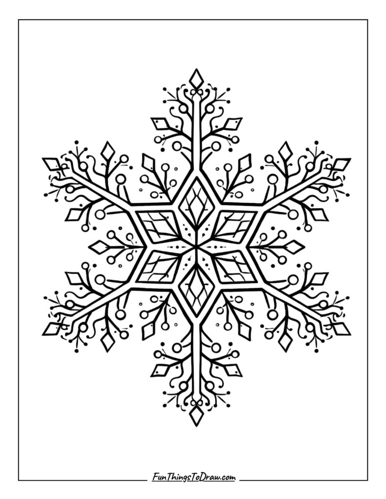 Mandala snowflake