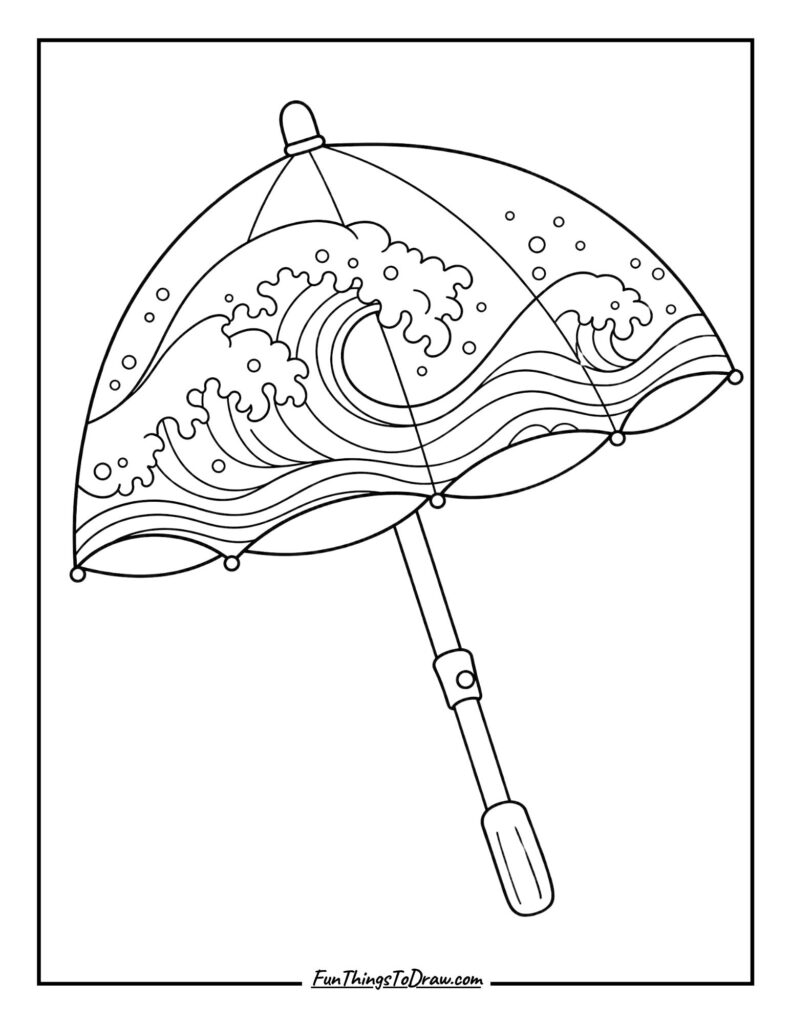 Ocean Wave Umbrella
