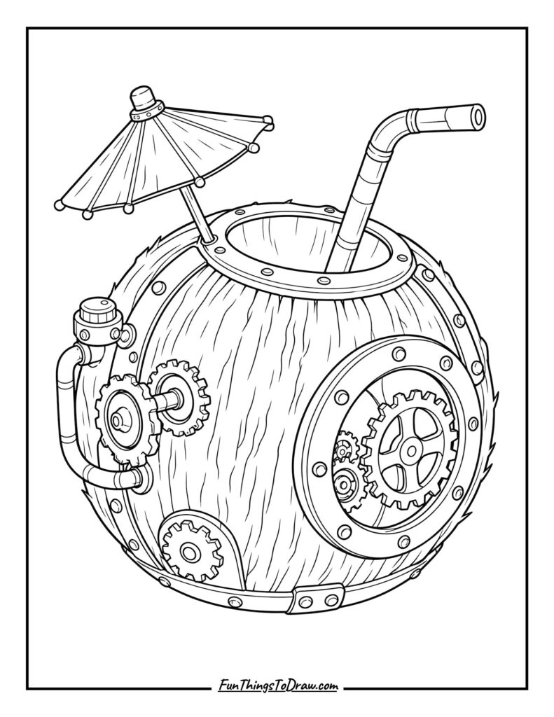 Steampunk Coconut
