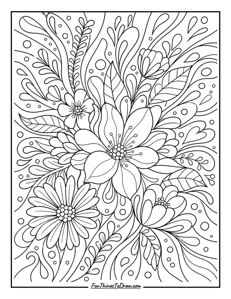 Abstract Floral Explosion