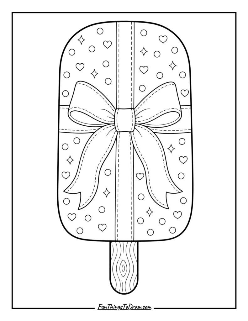 Ribbon‑Bow Popsicle