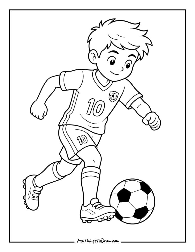 Dribbling Master coloring page