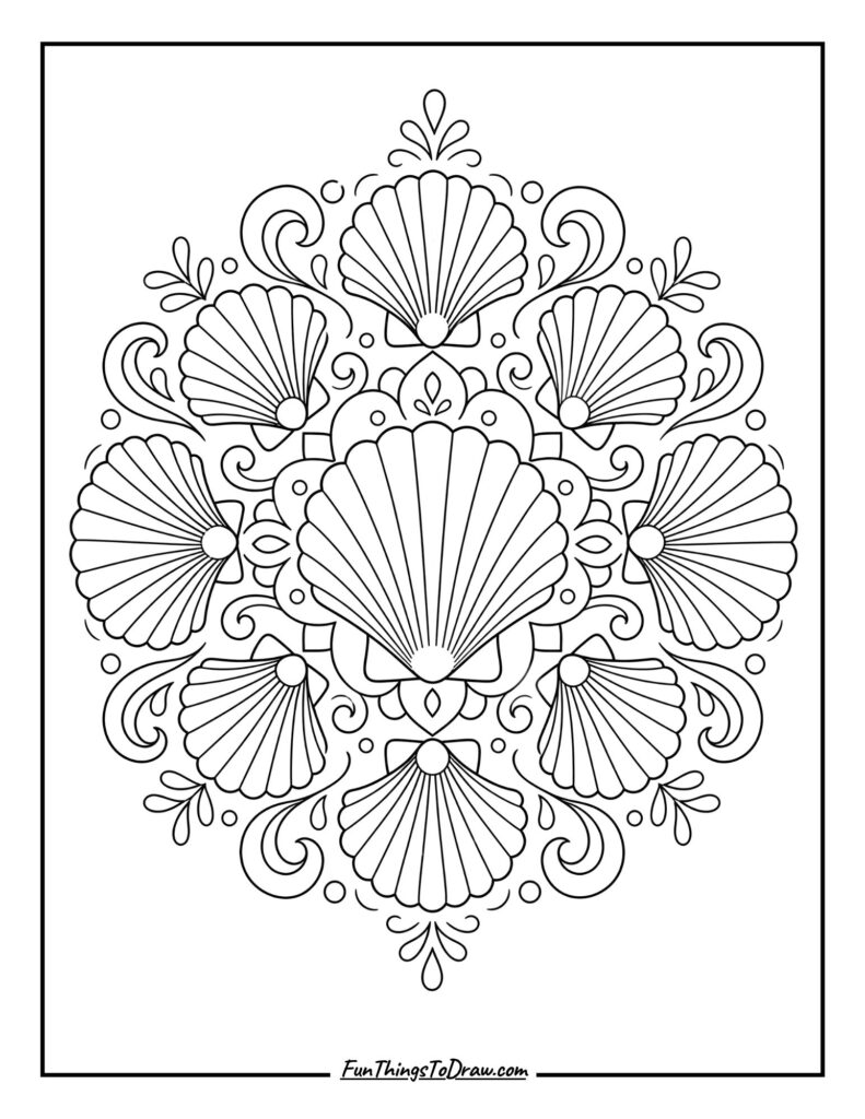 Scallop Shell Mandala