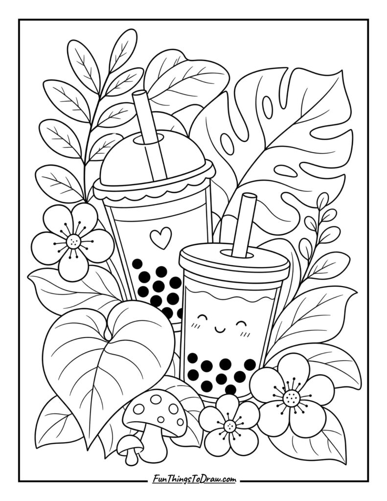 Whimsical Boba Forest