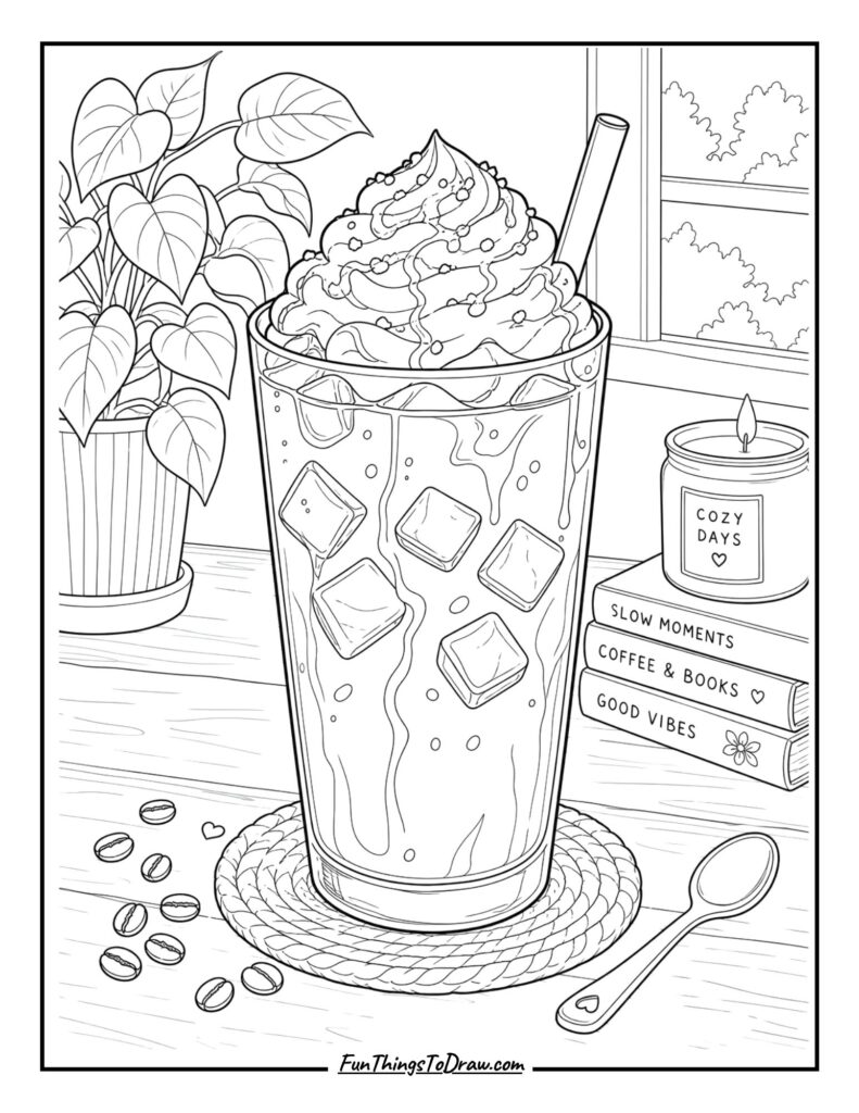 Iced Coffee with Whipped Cream