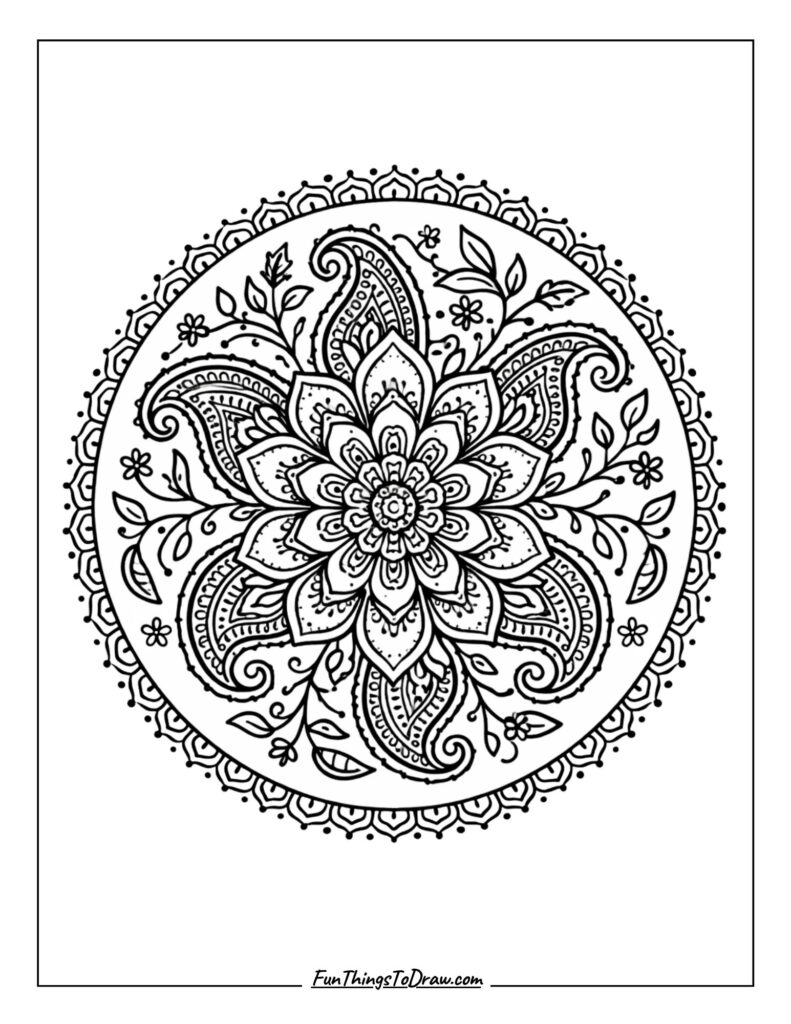 Henna-inspired mandala