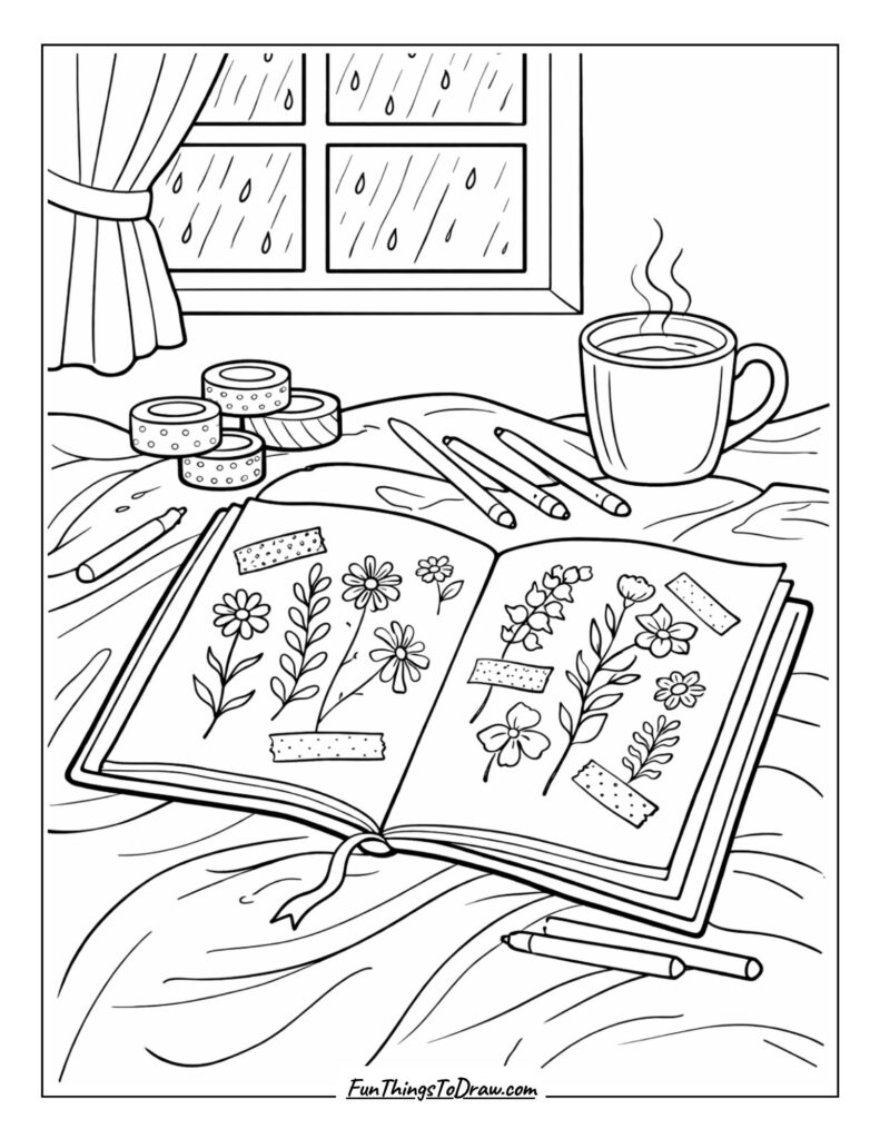 Rainy Day Flower Journal
