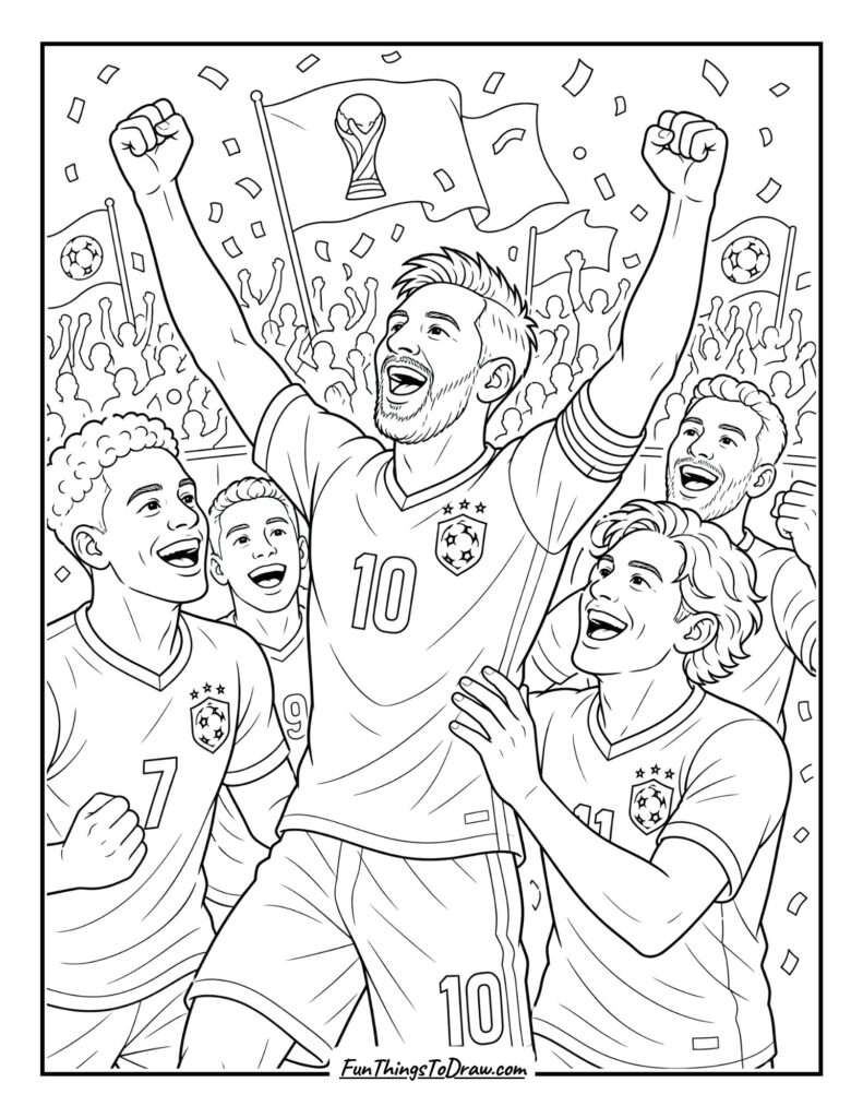 Player Celebrating a Goal