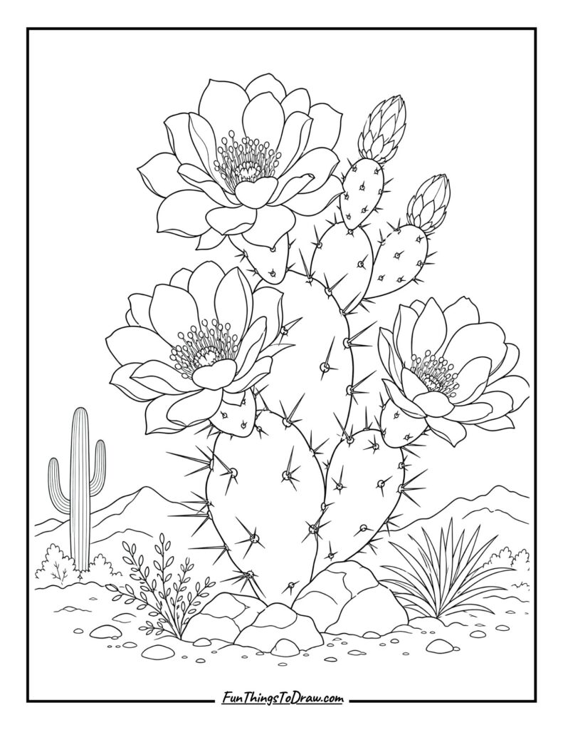 Desert Cactus Bloom