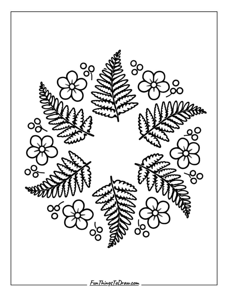 Botanical mandala