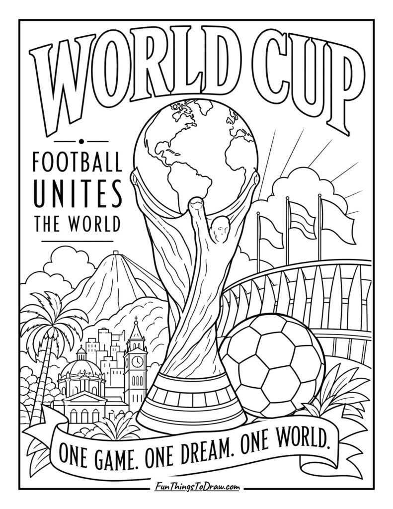 Retro World Cup Poster Style