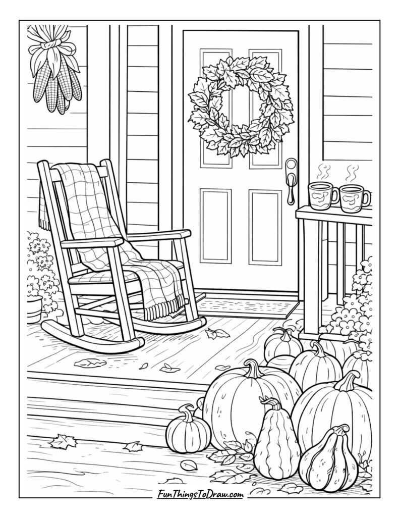 Autumn Front Porch
