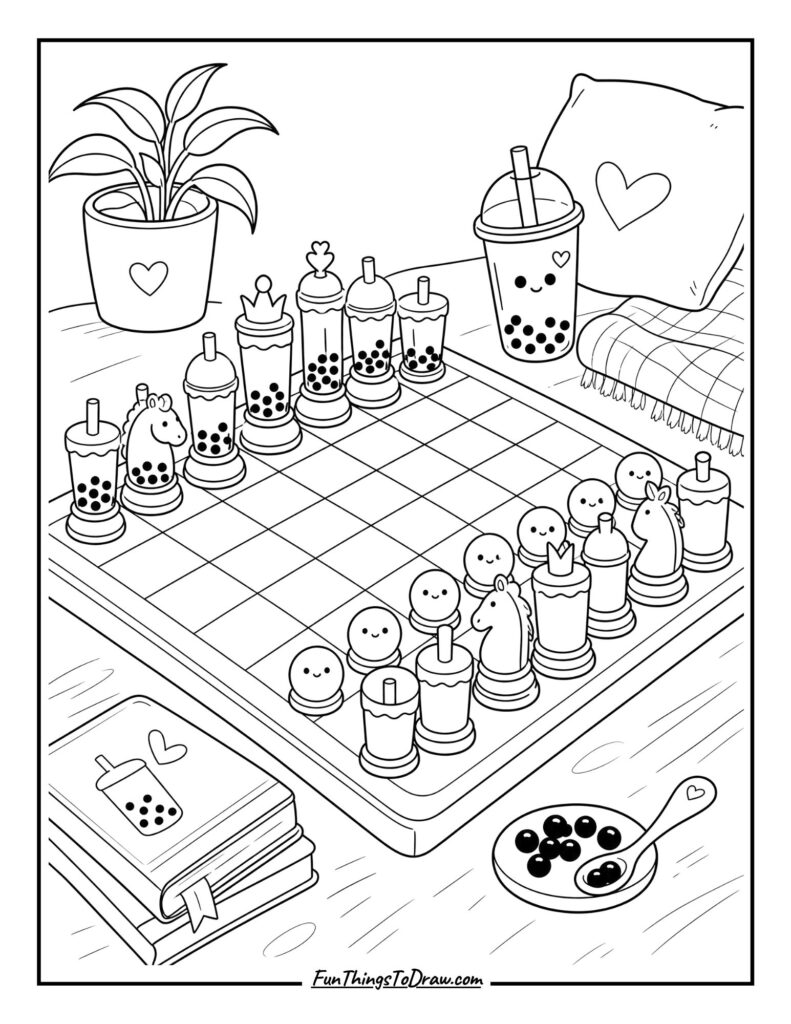 Boba Tea Chess Set