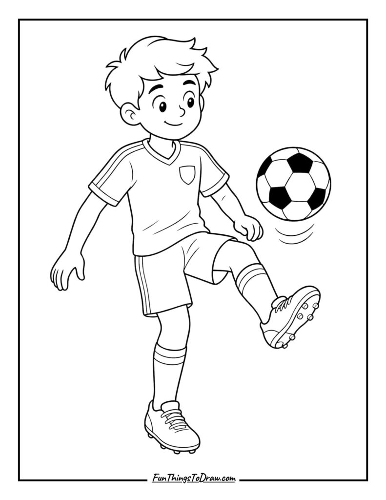 Soccer Player Juggling