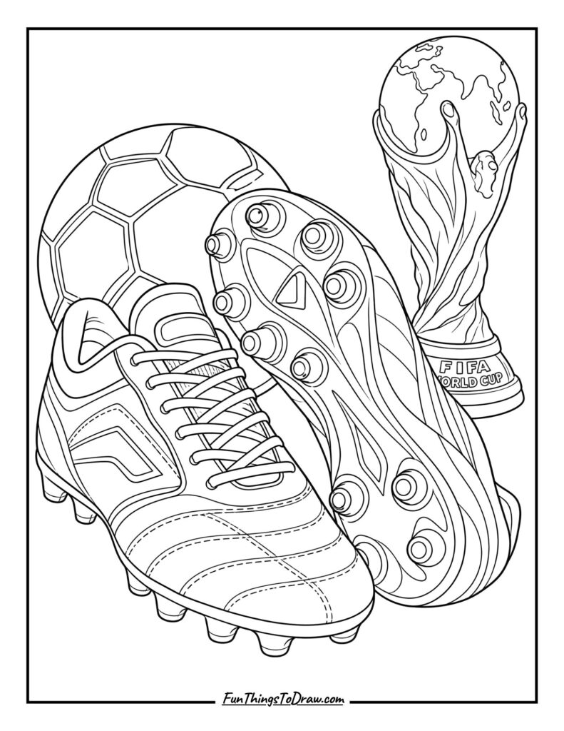 Soccer Boots and Cleats Close-up
