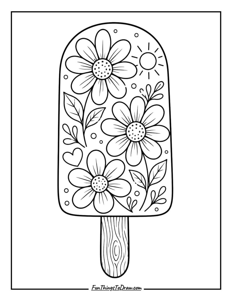 Flower Bouquet Popsicle