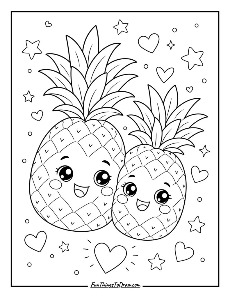 Kawaii Pineapple Friends