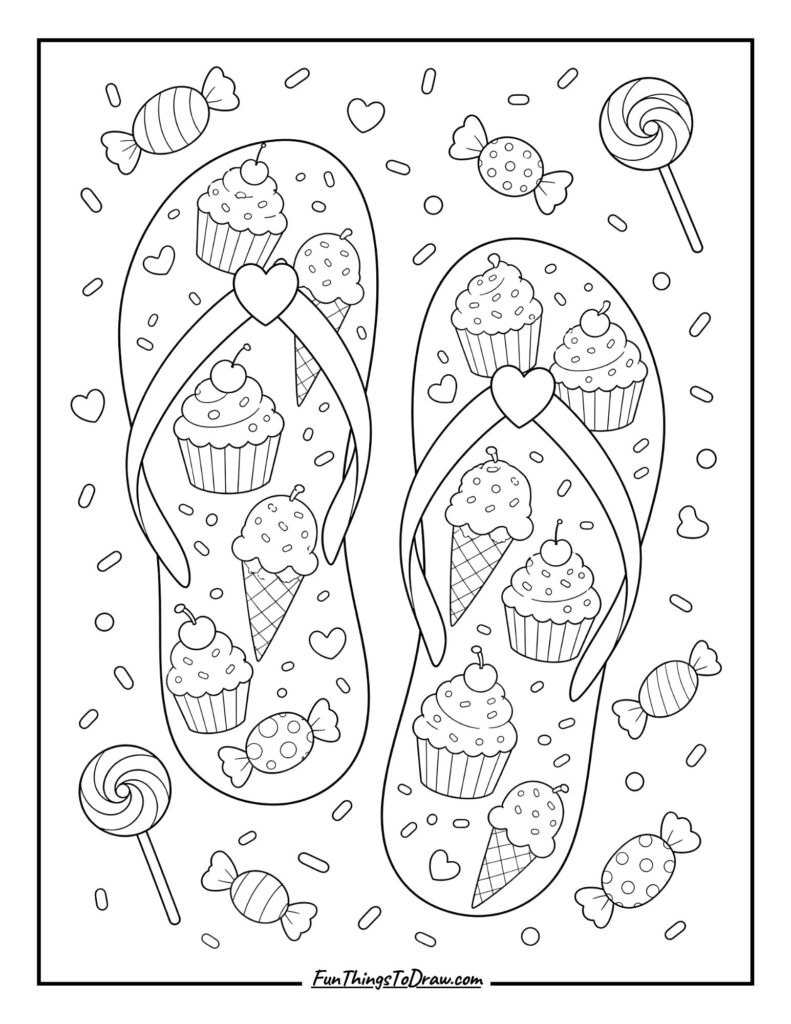 Sweet Treats Flip-Flops