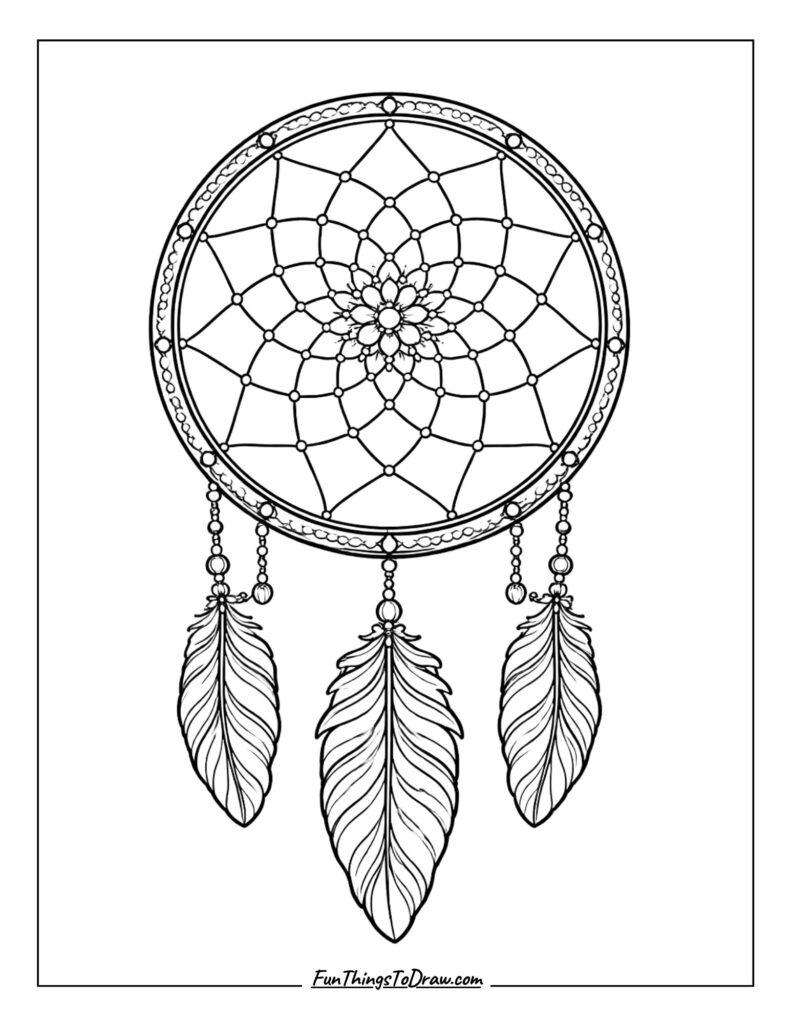 dreamcatcher with mandala design