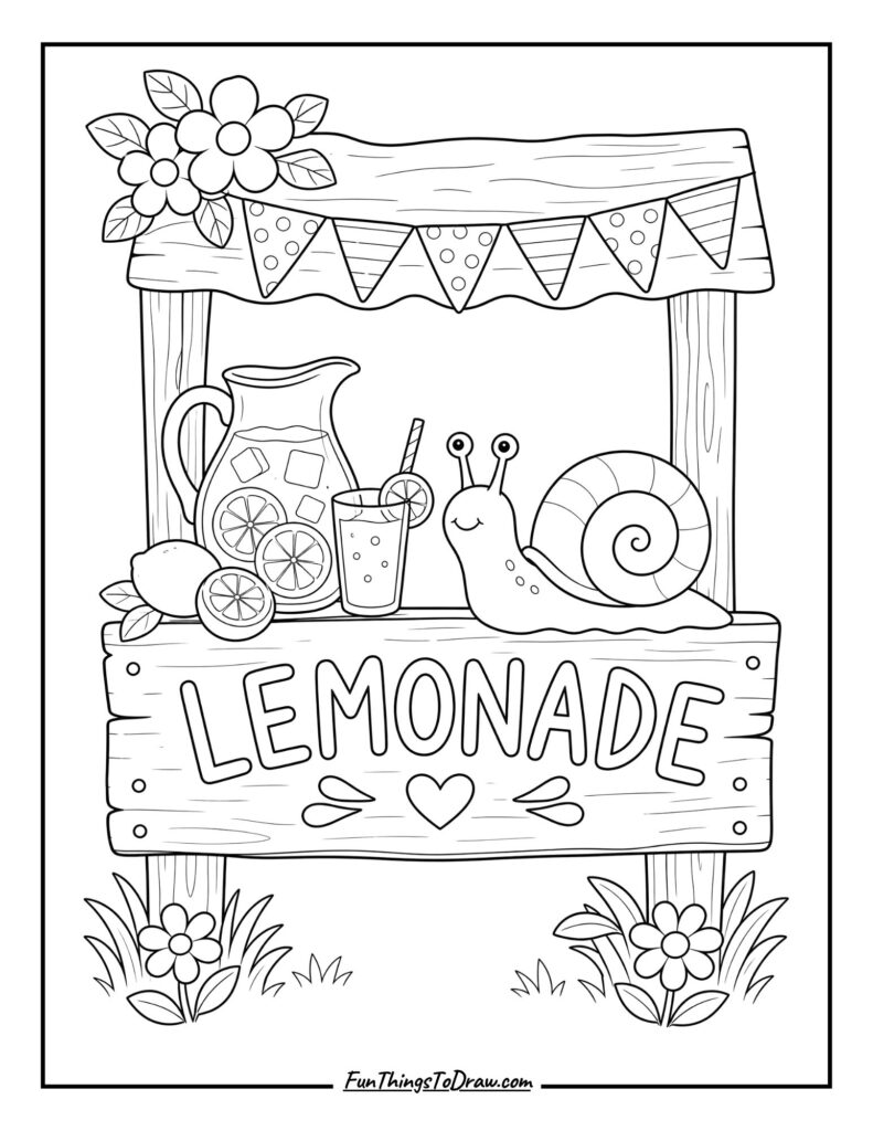 A Snail on Lemonade Stand