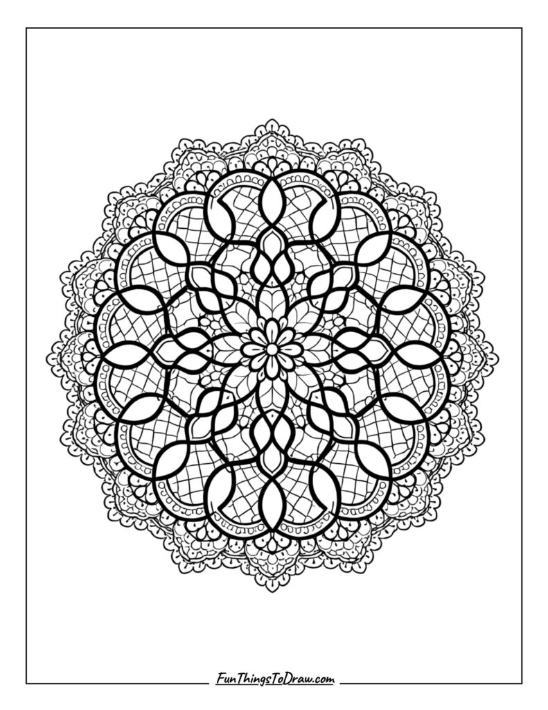 vintage lace mandala