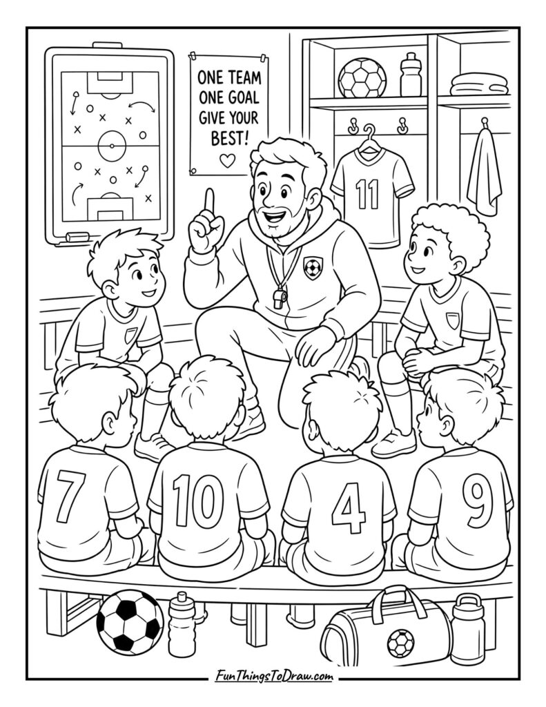 Coach Giving Pep Talk
