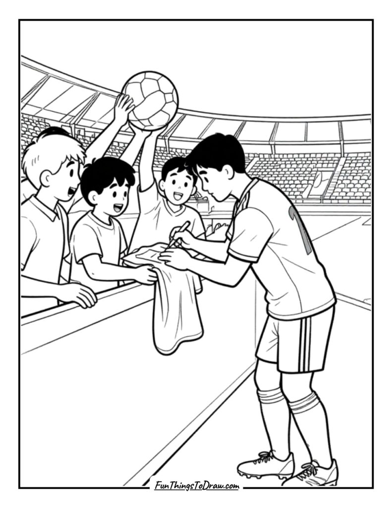 Player Signing Autographs