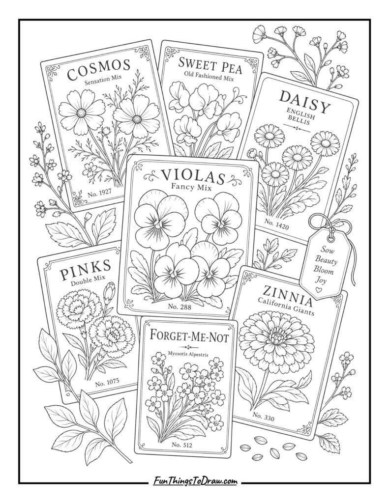 Vintage Seed Packet Art