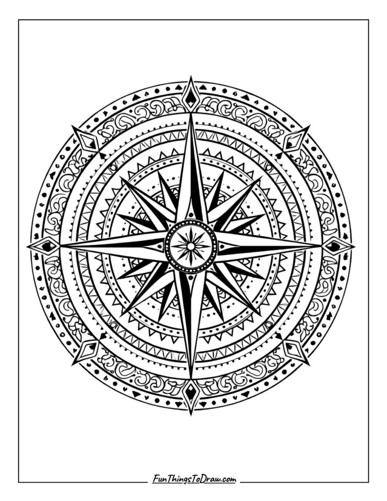 compass mandala