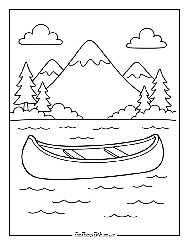 Canoeing on the Lake