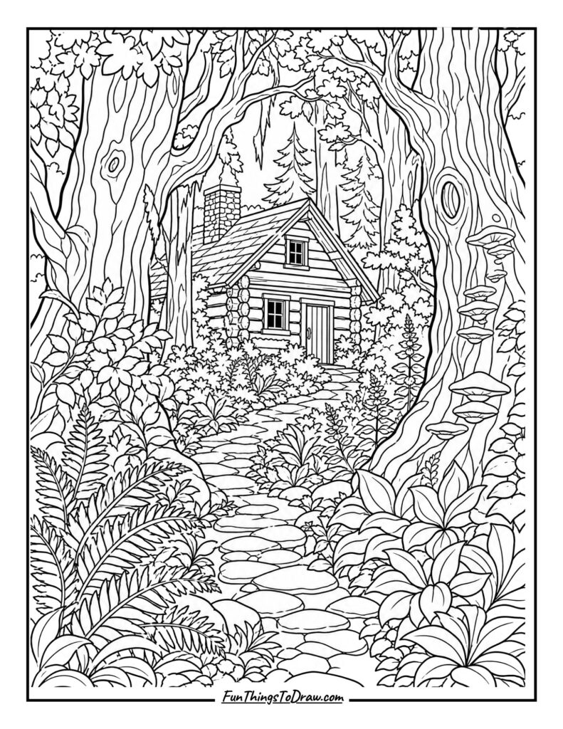 Forest Hermitage coloring page