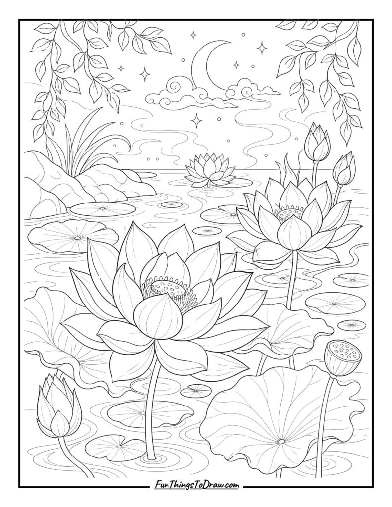 Mystical Lotus Pond
