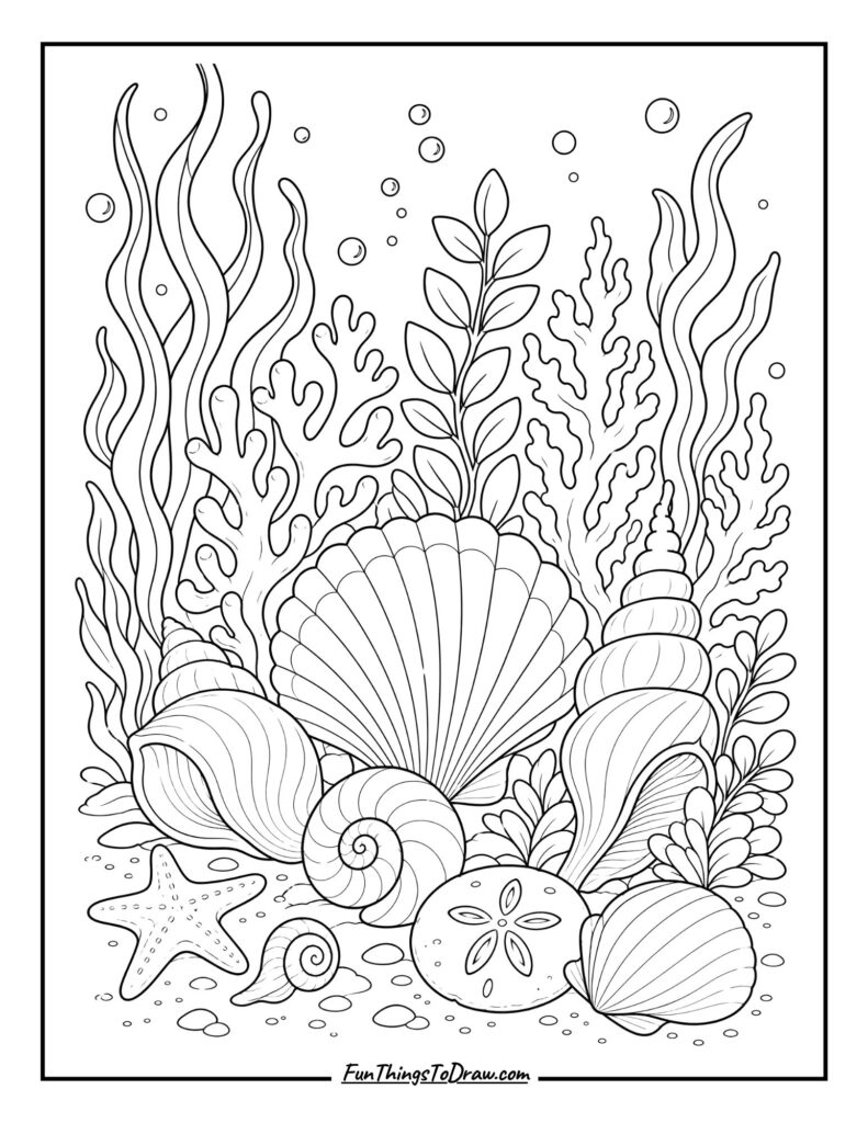 Underwater Seashell Garden