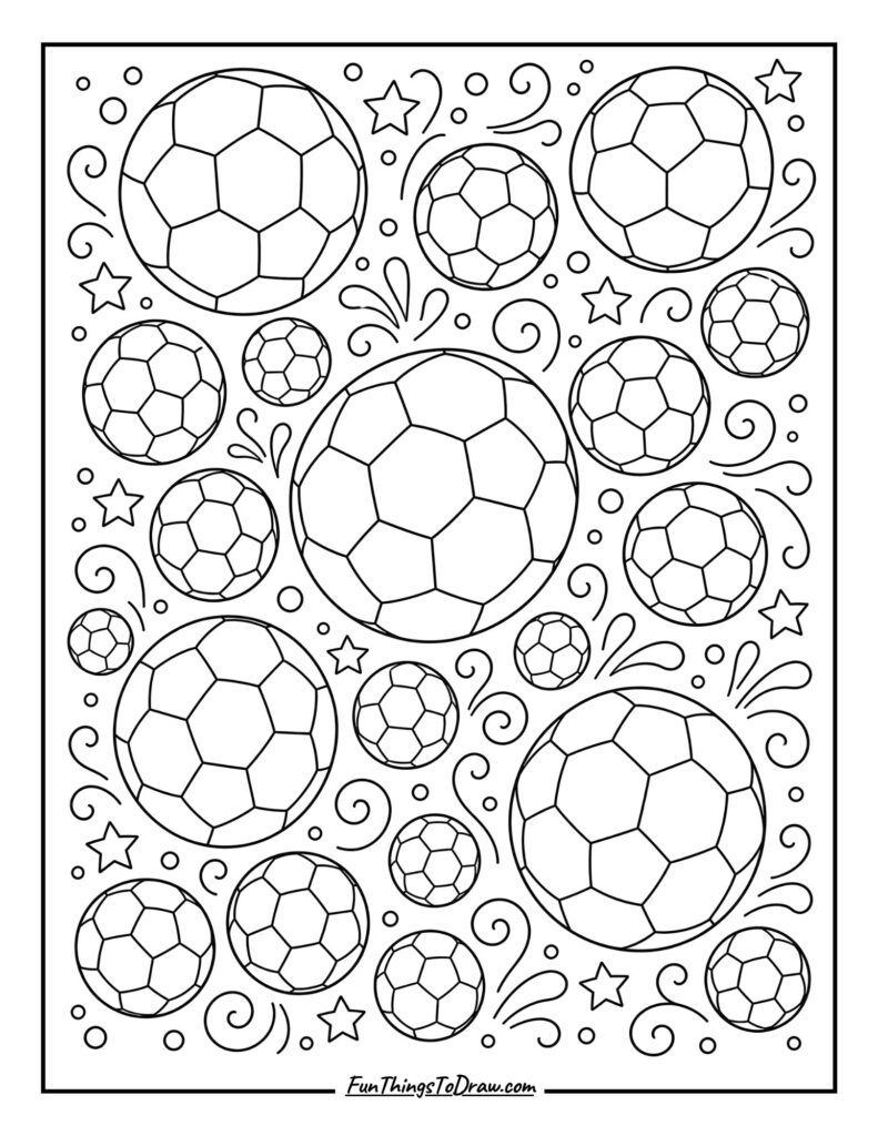 Soccer Ball Pattern coloring page
