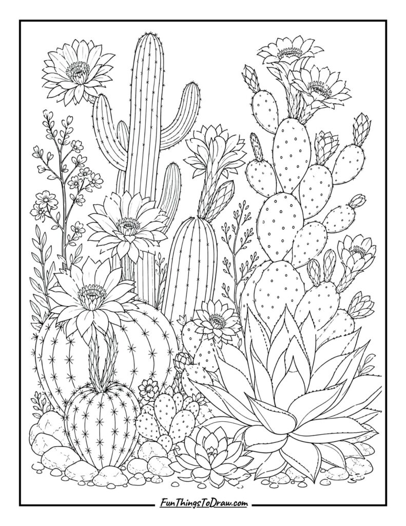 Desert Bloom Cactus Garden