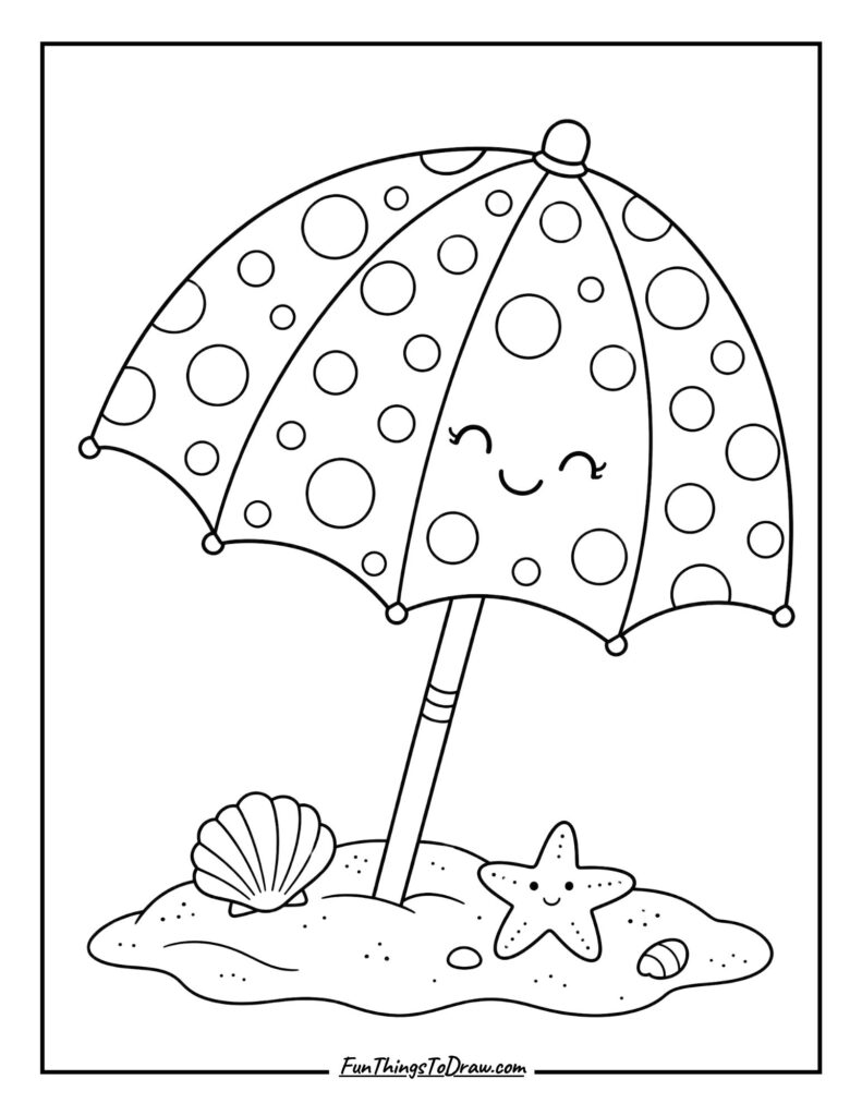 Polka Dot Fun Umbrella