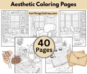 Aesthetic Coloring Pages for Adults