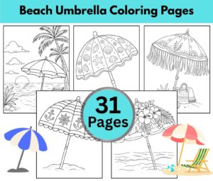 Beach Coloring Pages for Adults