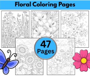 Floral Coloring Pages for Adults
