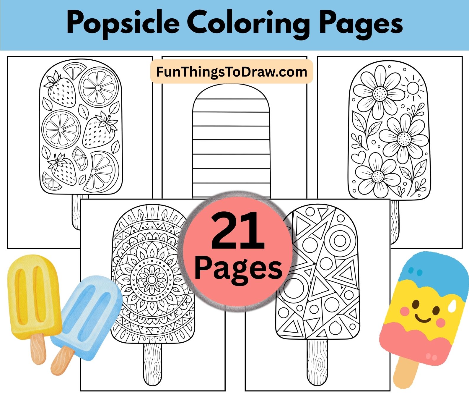 Popsicle Coloring Pages