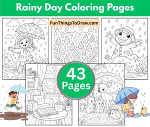 Rainy Day Coloring Pages