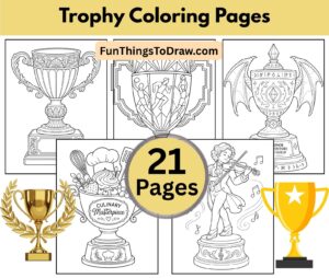 Trophy Coloring Pages for Adults for Adults