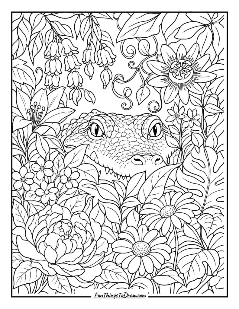 Crocodile in a Secret Garden