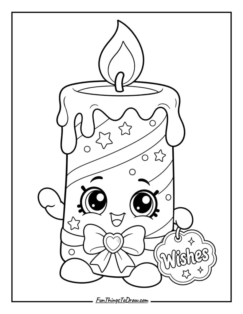 Wishes (shopkin coloring page)