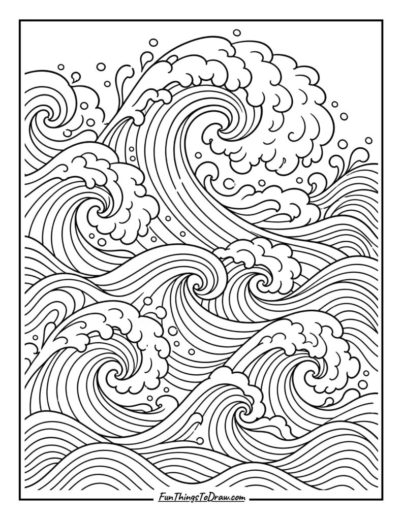 Ocean Waves Abstract