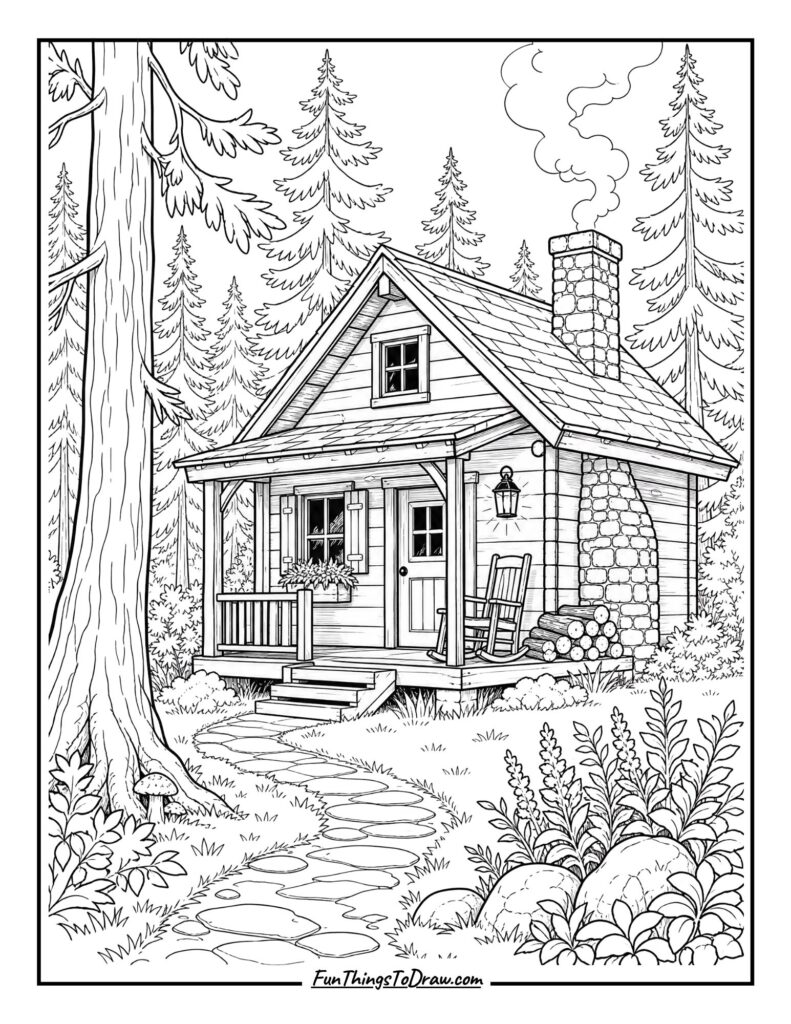 Rustic Cabin in the Woods