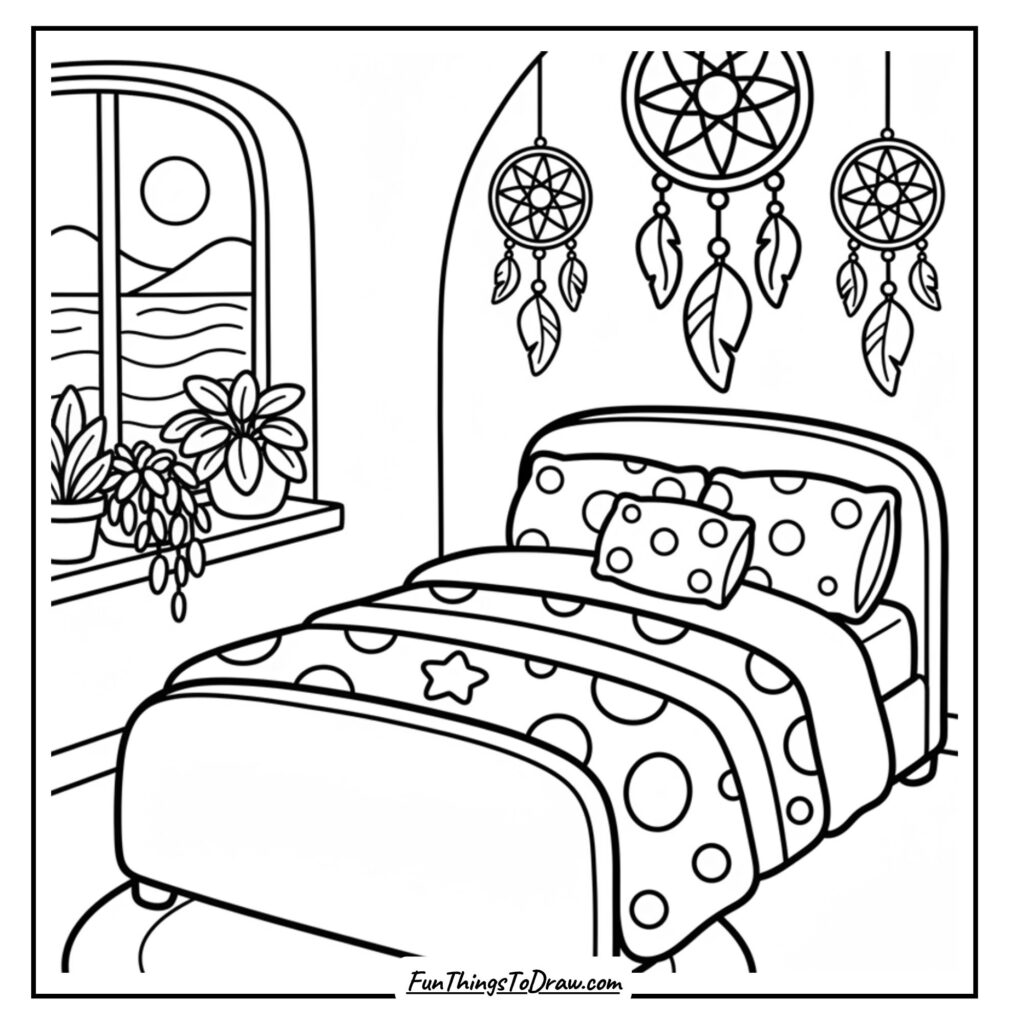 Boho Bedroom with Dreamcatchers