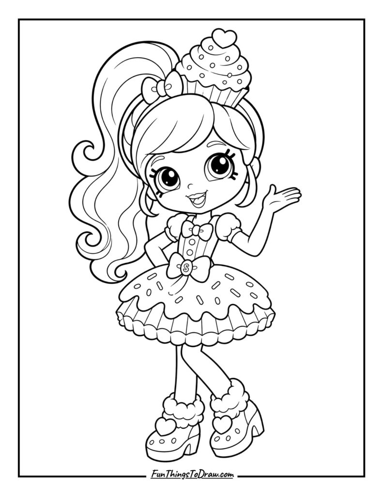 Jessicake coloring page