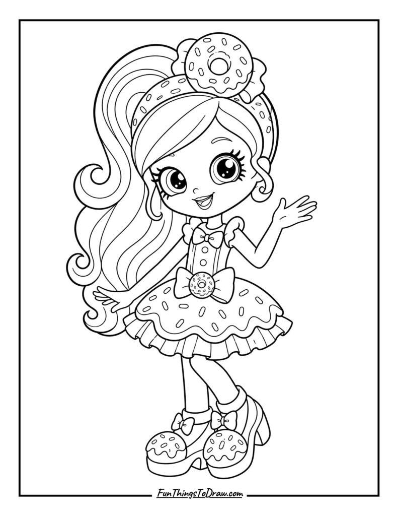 Donatina coloring page