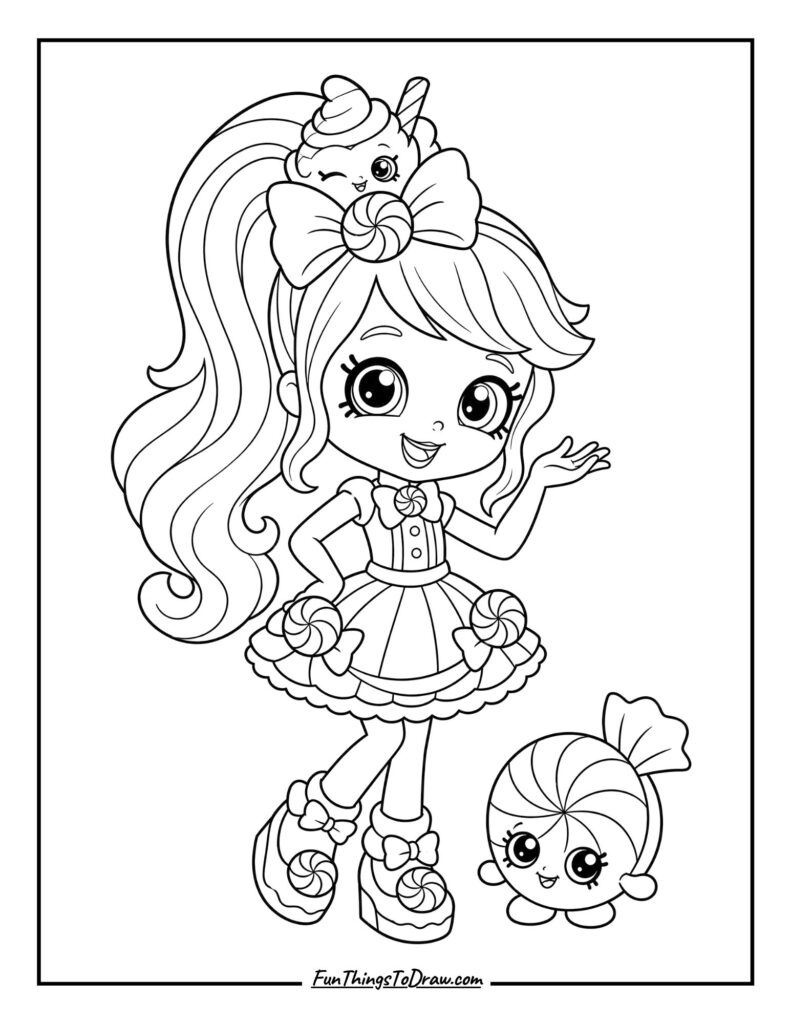 Peppa-Mint coloring page